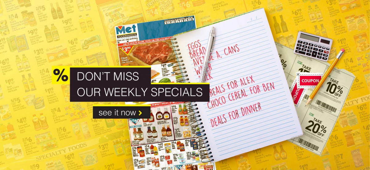 Don't Miss Our Weekly Specials