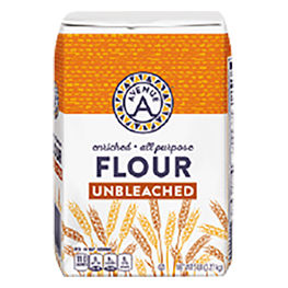 AVENUE A ALL PURPOSE FLOUR UNBLEACHED OR BLEACHED 5 LB. PKG.