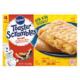 PILLSBURY TOASTER STRUDEL OR TOASTER SCRAMBLES (7.2 OZ.) 11.7 OZ. PKGS.