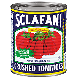 SCLAFANI TOMATOES CRUSHED OR PUREE 28 OZ. CANS