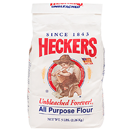 HECKERS FLOUR UNBLEACHED 5 LB. PKGS.