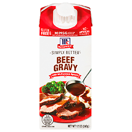  MCCORMICK SIMPLY BETTER GRAVY BEEF, CHICKEN OR TURKEY 12 OZ. CONTS. 