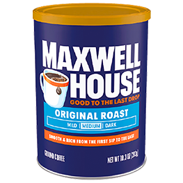 MAXWELL HOUSE COFFEE SELECTED VARIETIES (EXCLUDES DECAF) 9.9-11.5 OZ. CONT. 