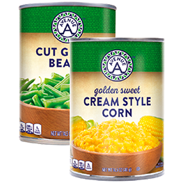 AVENUE A VEGETABLES SELECTED VARIETIES 14.5-15.25 OZ. CANS