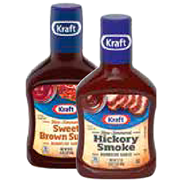 KRAFT BARBECUE SAUCE SELECTED VARIETIES 17.5-18 OZ. BTLS. 
