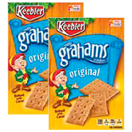 KEEBLER GRAHAMS CRACKERS ORIGINAL 15 OZ. PKGS.