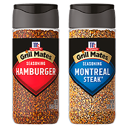 MCCORMICK GRILL MATES SEASONINGS SELECTED VARIETIES 2.12-3.5 OZ. CONTS.