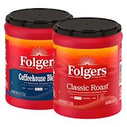 FOLGERS COFFEE SELECTED VARIETIES (EXCLUDES DECAF) 9.6 OZ. CONT. 