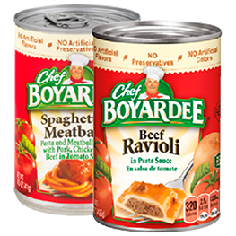 CHEF BOYARDEE PASTA MEALS SELECTED VARIETIES 14.5-15 OZ. CANS